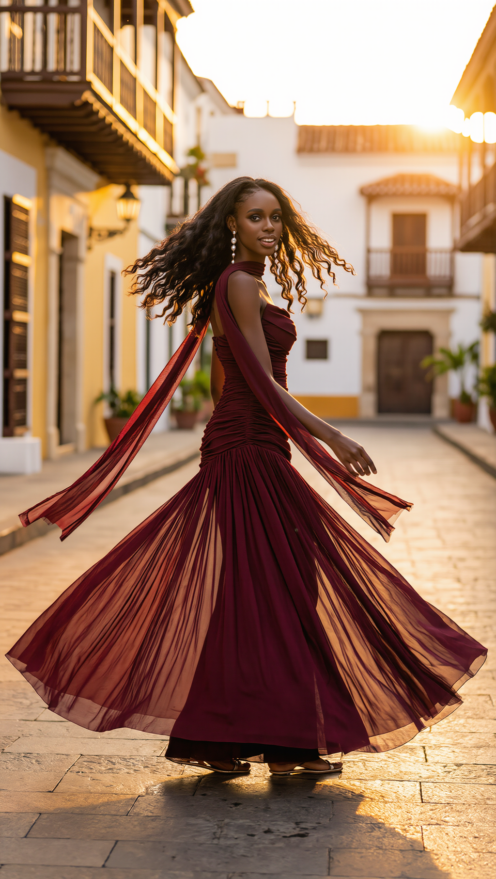 AURA - Vestido de ceremonia en tul ligero