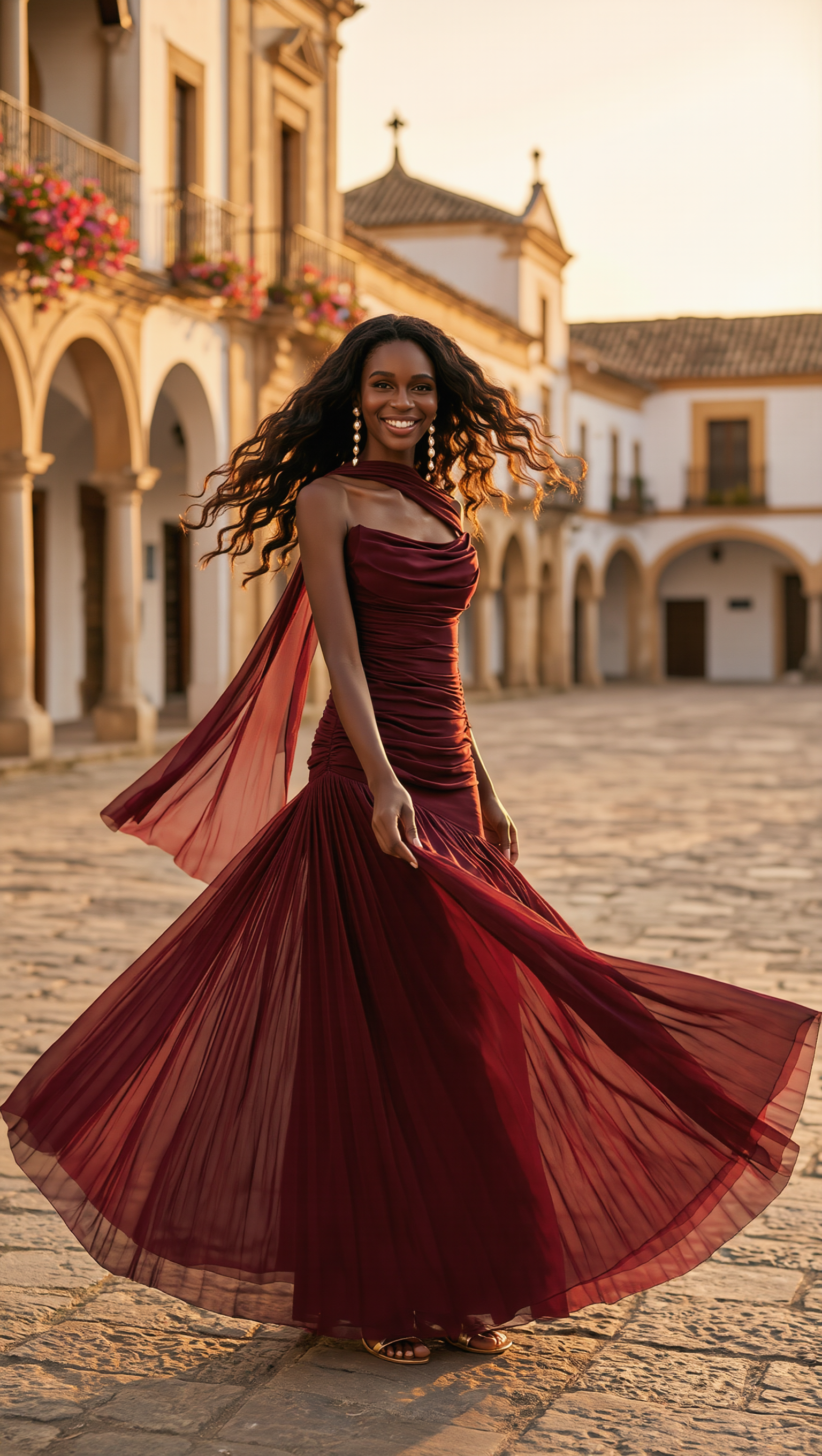 AURA - Vestido de ceremonia en tul ligero