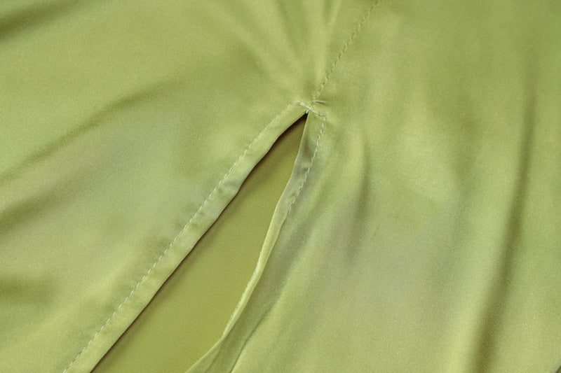 LIMA - Vestido de ceremonia largo verde lime