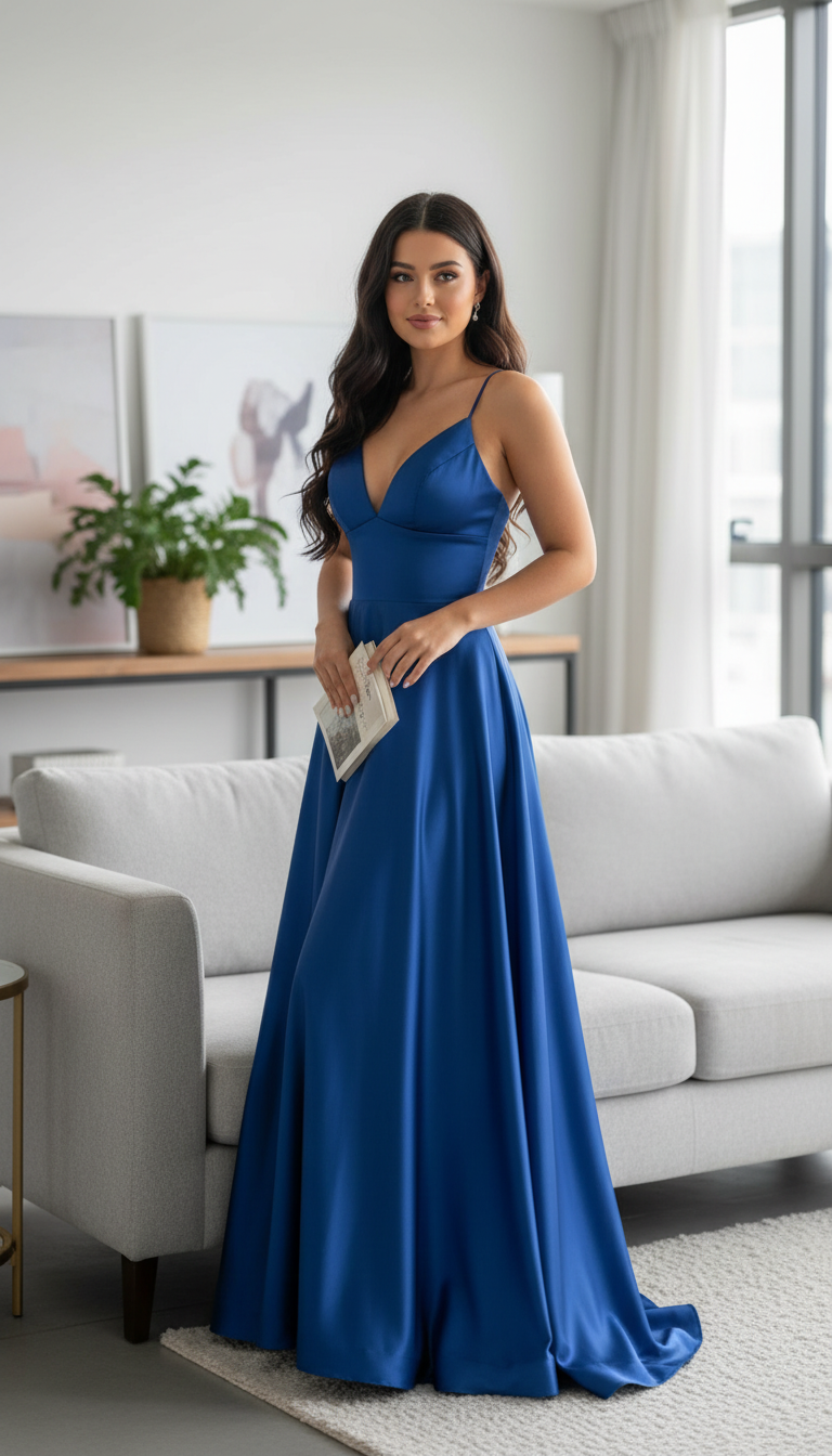 REINA - Vestido de ceremonia largo