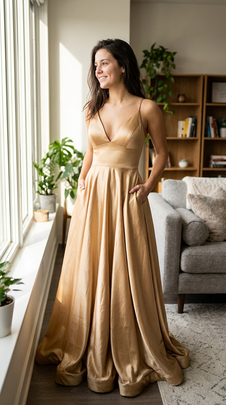 REINA - Vestido de ceremonia largo
