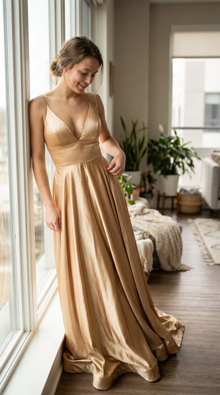 REINA - Vestido de ceremonia largo