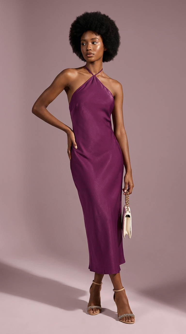 ROSA - Vestido de ceremonia largo morado