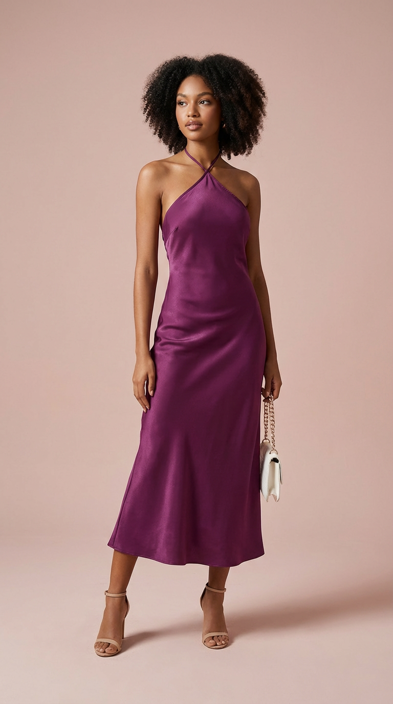 ROSA - Vestido de ceremonia largo morado