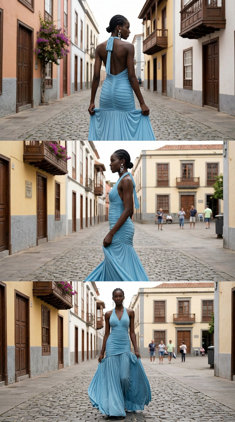 SARA - Vestido de ceremonia turquesa en tul ligero
